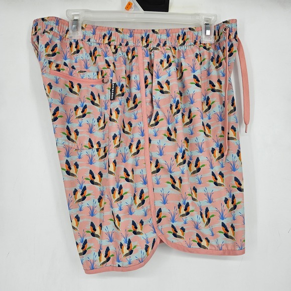Burlebo Swim Trunks Mens Large Ducks Mallard Athletic Performance Gym Lined - Picture 4 of 7